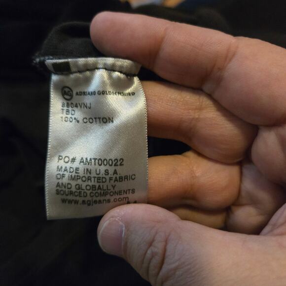 AG Adriano Goldschmied Black Ted T-Shirt Size Medium - Picture 5 of 10